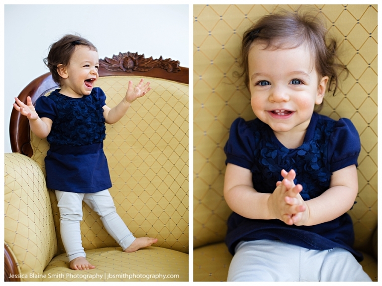 One Year Old Studio Portrait