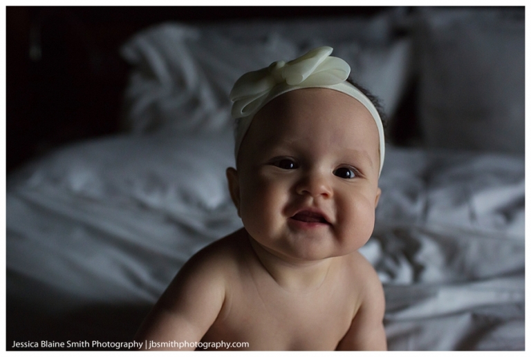 Seven Months Old Portrait | Jessica Blaine Smith