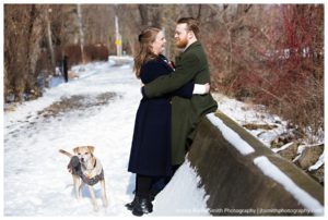 Winter Toronto Island Engagement