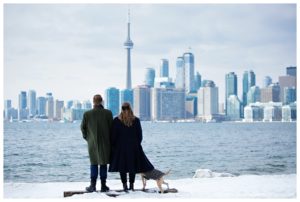 Winter Toronto Island Engagement